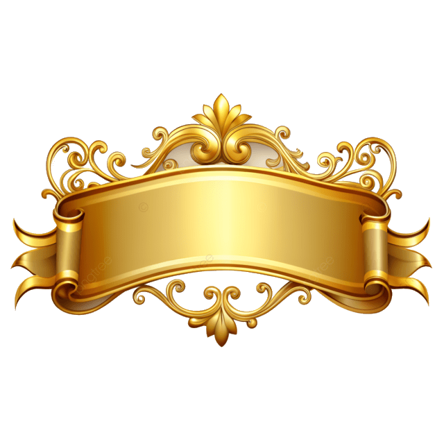 Gold decorative frame